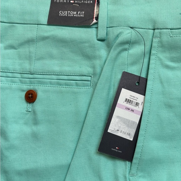 Tommy Hilfiger Mint Green Custom Fit Pants - 32x30 - Picture 1 of 11